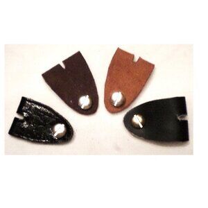4 leather holder tabs